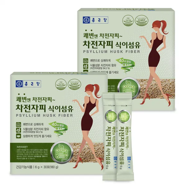 종근당 쾌변엔 차전자피 식이섬유 6g 60포