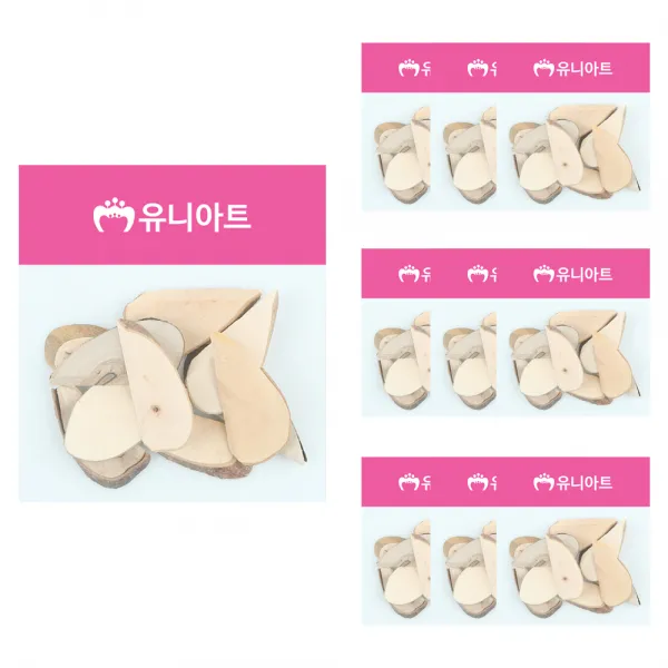 유니아트 천연나무조각, 21번, 10개