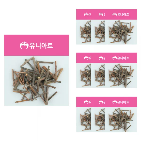 유니아트 천연나무조각 18번 10개