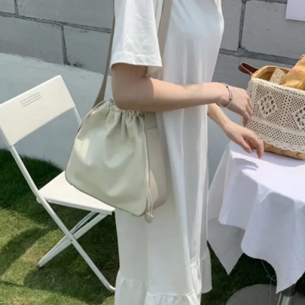 프렌치시크백 숄더 크로스 복조리 버킷백 GA2319