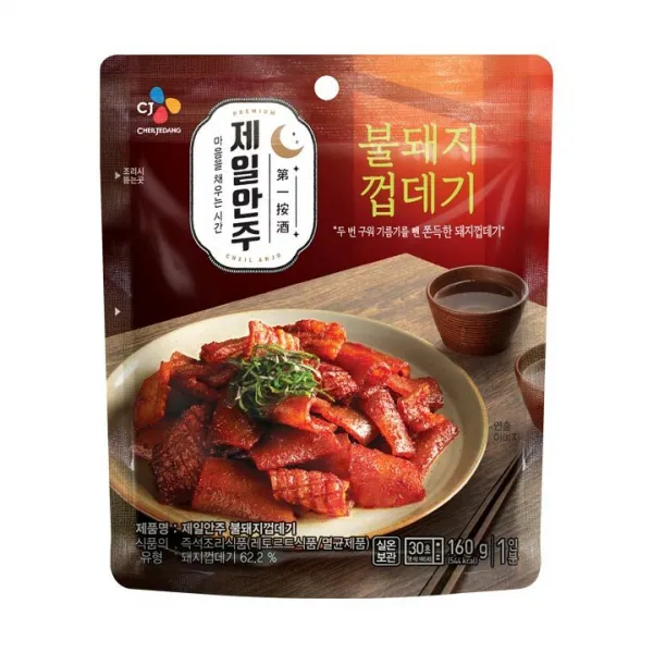 CJ제일제당 제일안주 불돼지껍데기, 160g, 1개