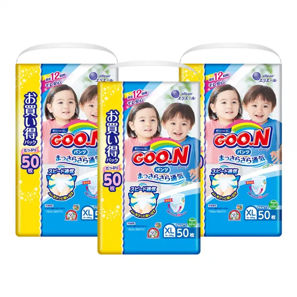 군 메가팩 팬티형 기저귀 남녀공용 XL(12~20kg), 150매