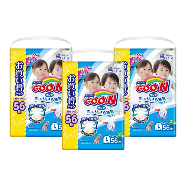 군 메가팩 팬티형 기저귀 남녀공용 L(9~14kg), 168매