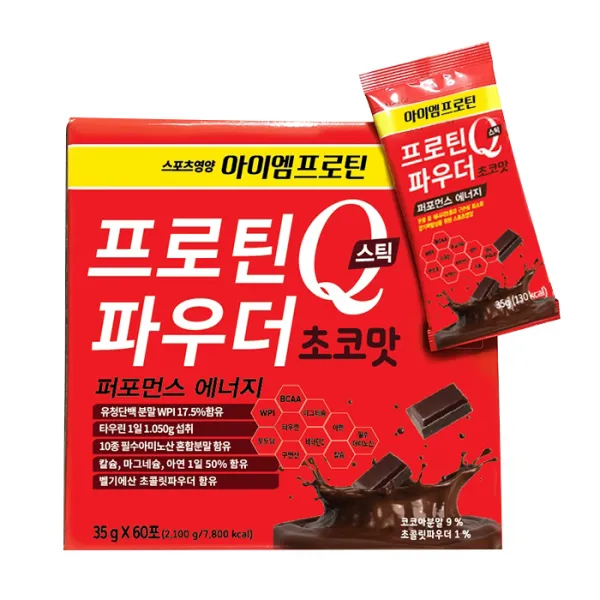 아이엠프로틴 프로틴 파우더 Q 초코맛, 35g, 60개