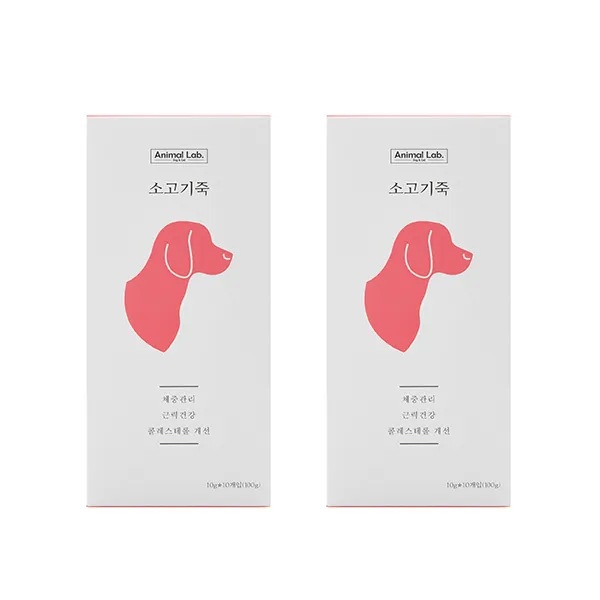 애니멀랩 전연령 소고기죽 2p, 소, 100g