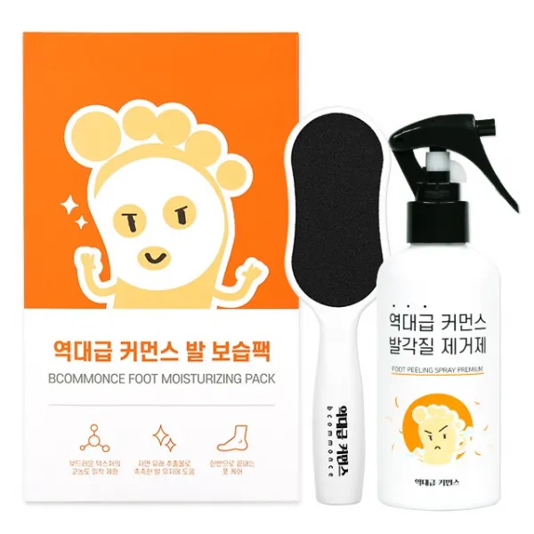 역대급커먼스 발각질 제거제 + 발보습팩 + 풋파일, 1세트