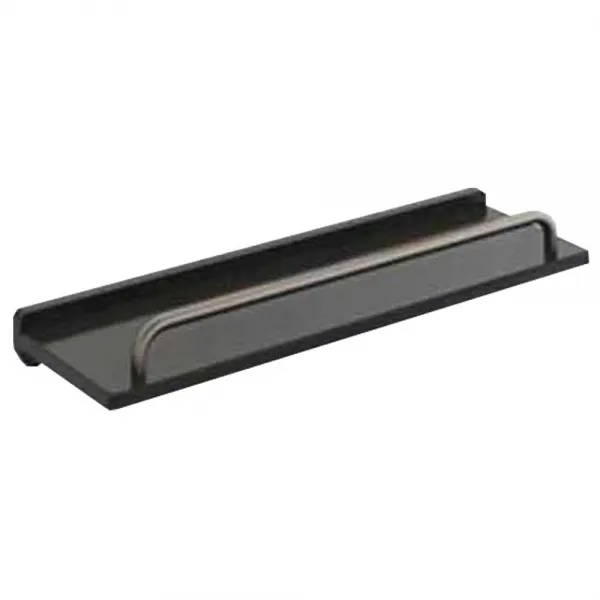 바스앤바스 마사 인조대리석 욕실 일자선반 400 MS-414B, 블랙, 1개