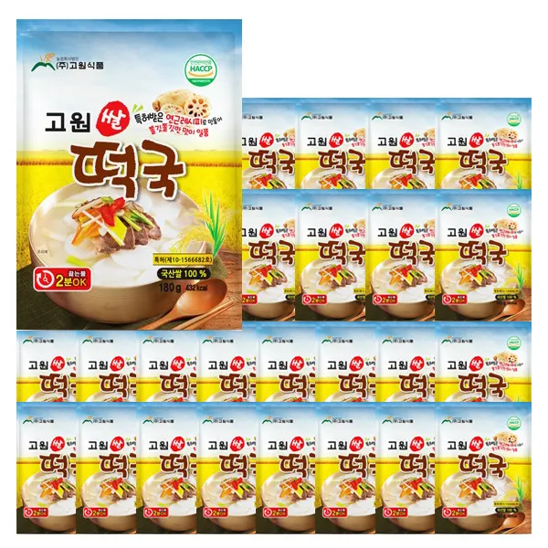 고원 쌀떡국, 180g, 25개