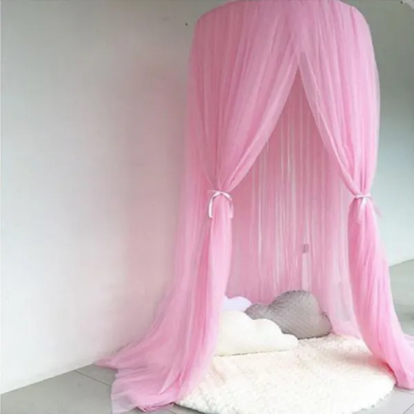 아둥놀이터 침대 캐노피 핑크