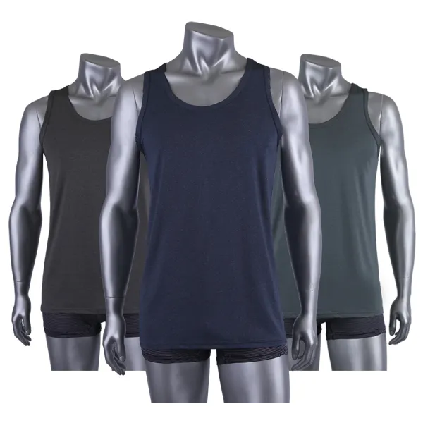 그린인견 남성 보카시 런닝 3종 세트