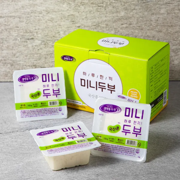 국산콩 하루한끼 미니두부 110g 6개입