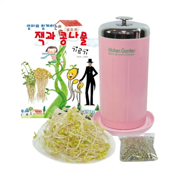 잭과콩나물 키친가든 콩나물 숙주나물 재배기 JK202 + 책자 + 콩 100g, 1세트