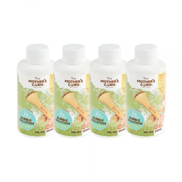 마더스콘 쉽게 터지지 않은 버블용액 200ml, 4개