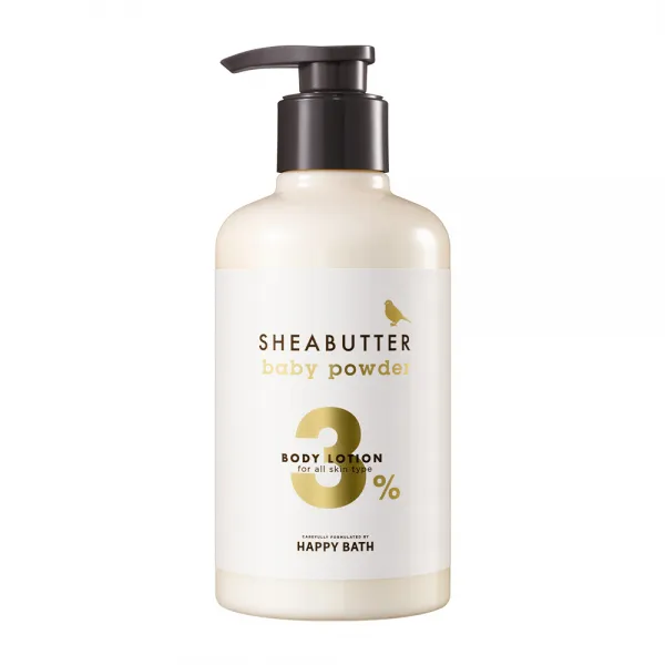 해피바스 시어버터 3% 바디로션 베이비파우더향, 500ml, 1개