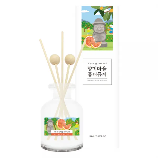 향기마을 실내용 홈 디퓨저 150ml, 레드자몽