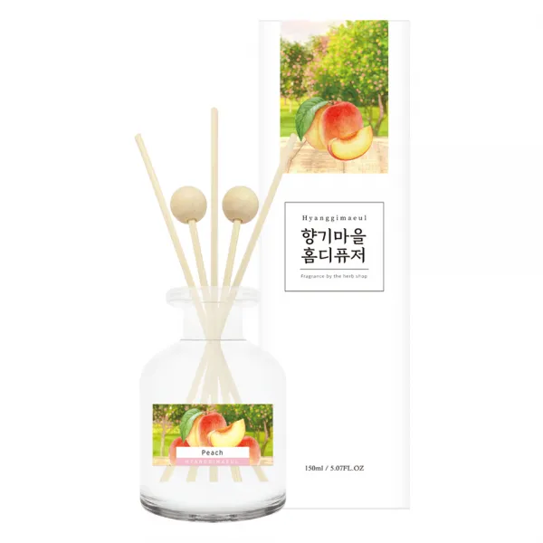 향기마을 실내용 홈 디퓨저 150ml, 복숭아