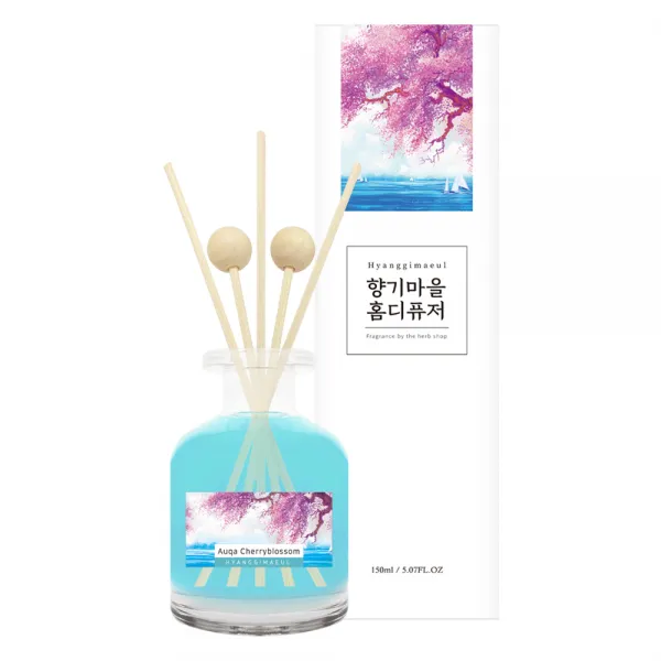 향기마을 실내용 홈 디퓨저 150ml, 아쿠아체리블라썸
