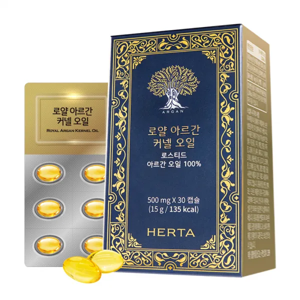 헤르타 오메가3 식물성 로얄 아르간 커넬 오일, 30정, 1개