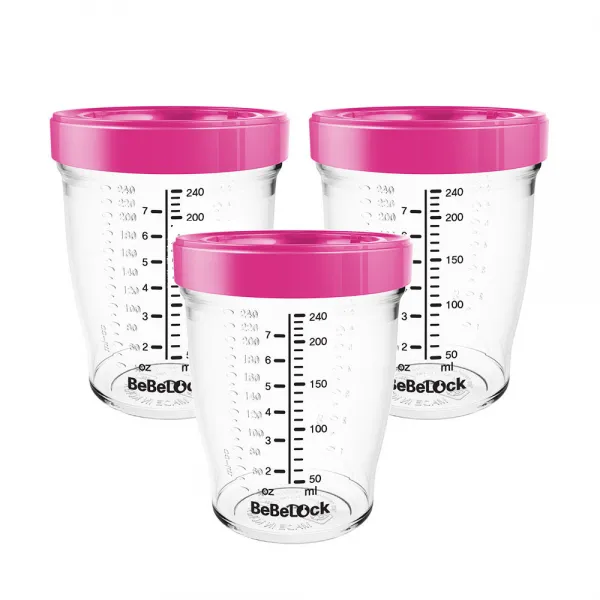 베베락 클린 트라이탄 이유식 보관용기 240ml, 자주, 직접입력1:(자주3P)