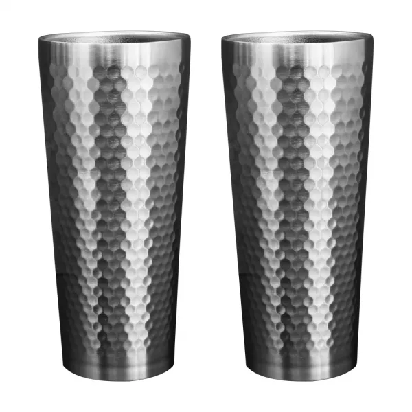 홈앤하우스 보온보냉 이중 스텐 냉장고컵 2p, 단일 색상, 510ml