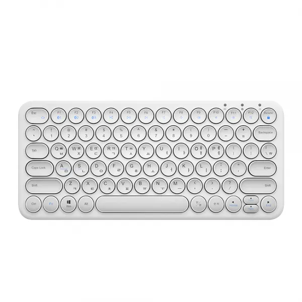 아이노트 멀티 페어링 블루투스 키보드, X-KEY 38BT, 1개, 화이트