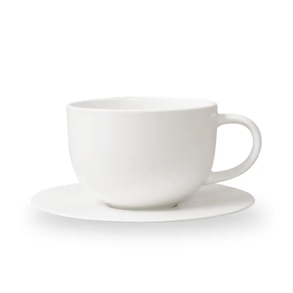 보울보울 볼볼 홈파티 시리얼 라떼 머그 450ml + 소서 세트, 밀크화이트, 1세트
