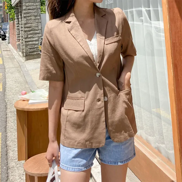 엔비룩 여성용 슬로우 린넨자켓