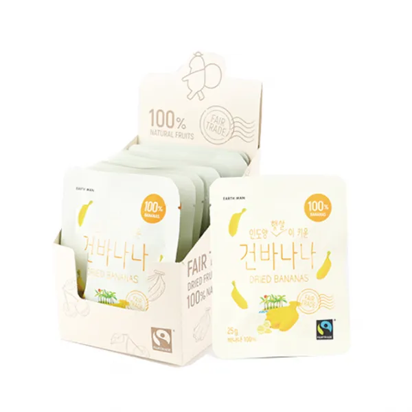 어스맨 인도양 무설탕 건바나나, 25g, 10개