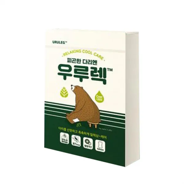 더유핏 우루렉 릴렉싱 레그 종아리 쿨링패치, 1개, 6개입
