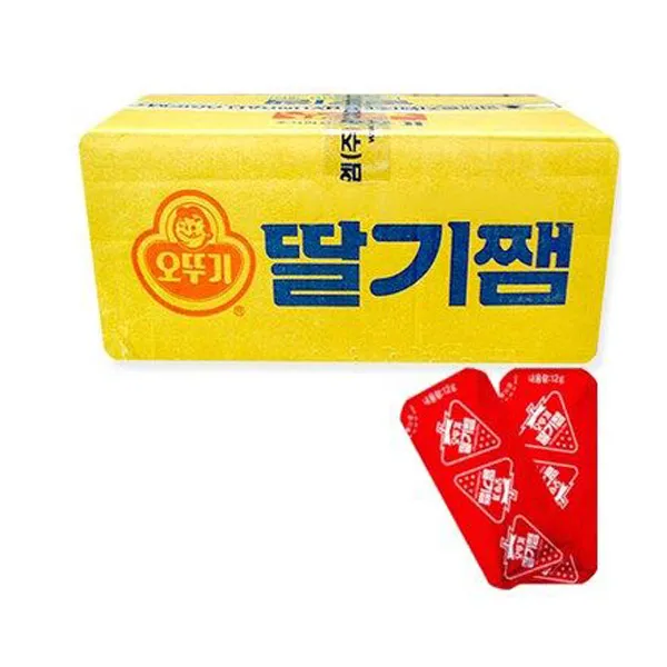 오뚜기 일회용 딸기쨈, 500개, 12g