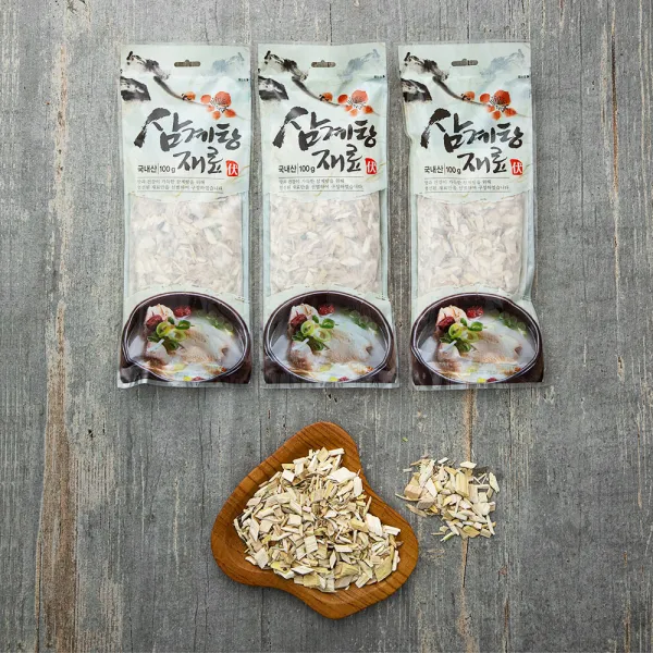 몸에조화 삼계탕재료, 100g, 3입