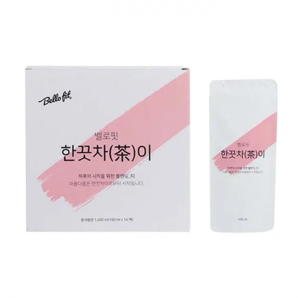 벨로핏 한끗차이 액상차, 100ml, 14개