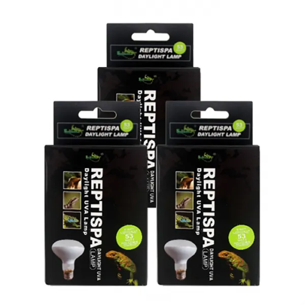 스파크쥬 REPTISPA 데이라이트 UVA 파충류 램프 53W D7501, 혼합색상, 3개