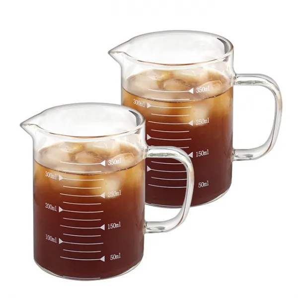 마시피렌체 내열유리 계량컵 2p, 350ml