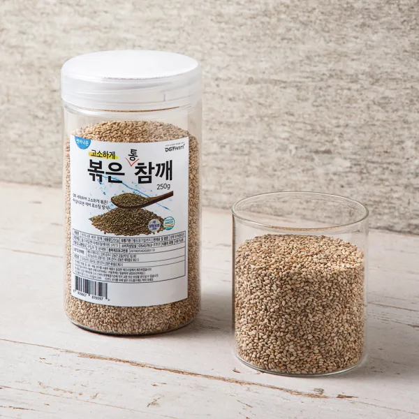 대구농산 씻어나온 볶은참깨 250g 1통