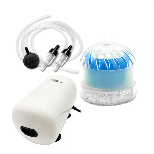 아쿠아테라 무소음 산소발생 여과기 풀세트 ATPT-8070P 블루, 1세트