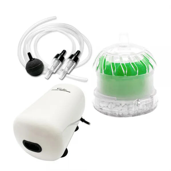 아쿠아테라 무소음 산소발생 여과기 풀세트 ATPT-8070P 그린, 1세트