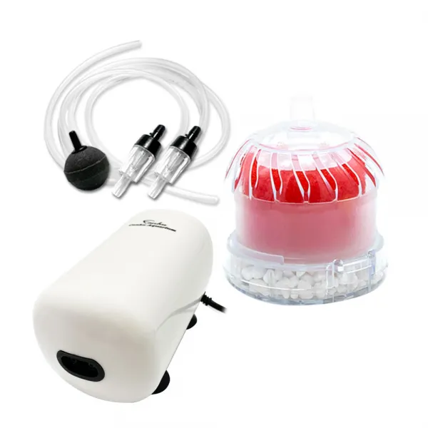 아쿠아테라 무소음 산소발생 여과기 풀세트 ATPT-8070P 레드, 1세트