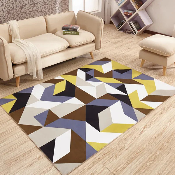 가팡 솔리드 아가일패턴 카페트 J-016