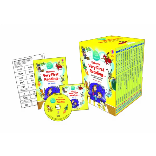 Usborne Very First Reading 시리즈 영어책 15권 세트 (한글번역수록 / 오디오CD / 파닉스카드 / 부모가이드북 포함), 어스본코리아