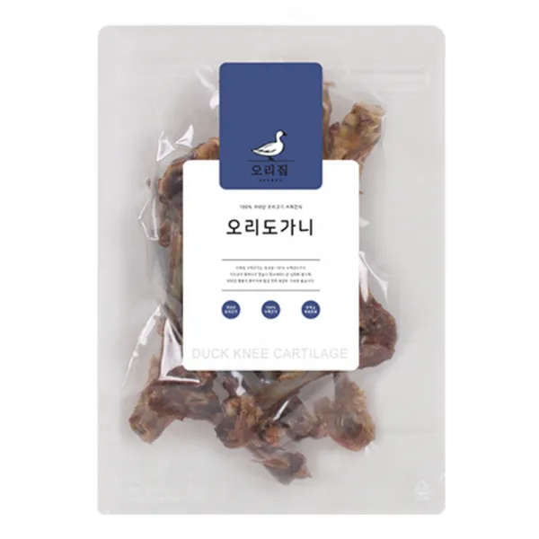 아우성 오리집 강아지 수제간식 300g, 오리도가니, 1개