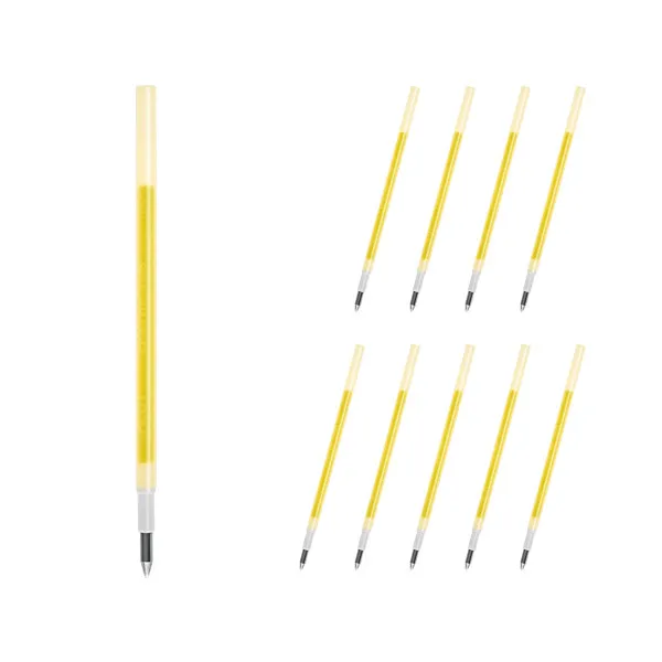 파이롯트 프릭션 다색 슬림펜 전용 리필심 0.38mm Lfbtrf12uf 허니옐로우 10개