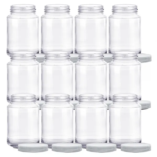 Mirkorea Pp캡 W 잼병 높은형 500 Sg490 400ml 12개