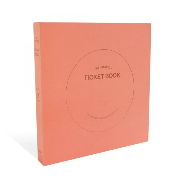 인디고 나의 기록 티켓북 100포켓, 코럴, 1개