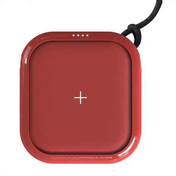 마이포 파워큐브 플러스 무선충전 보조배터리 10000mAh 80 x 89 x 24 mm, SPX01W, 레드