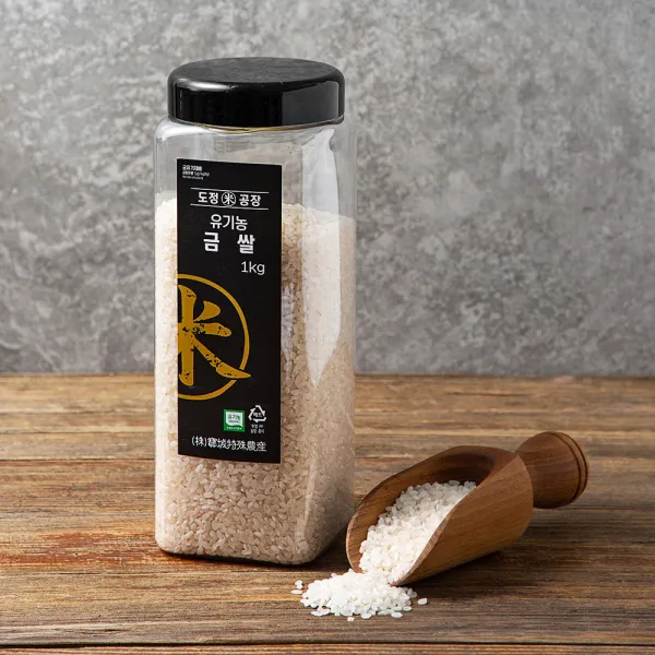 도정공장 유기농 인증 금쌀, 1kg, 1통
