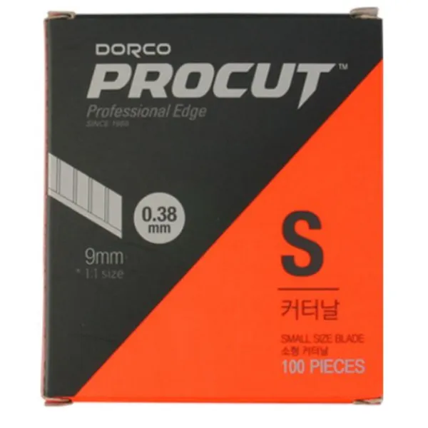도루코 프로컷 커터 리필 칼날 S 100p, 1개