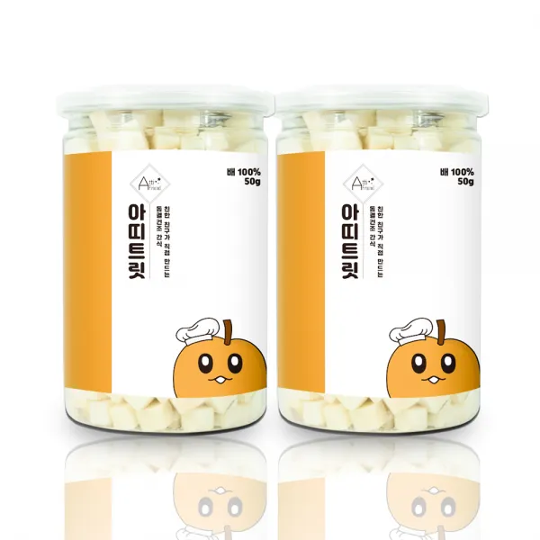 아띠지기 강아지 동결건조 과일 트릿 50g, 배, 2개