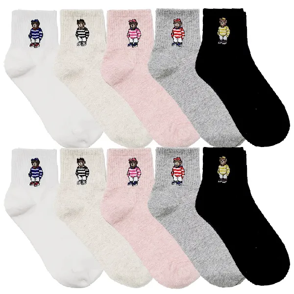 두발로 여성용 베어 카바양말 10켤레