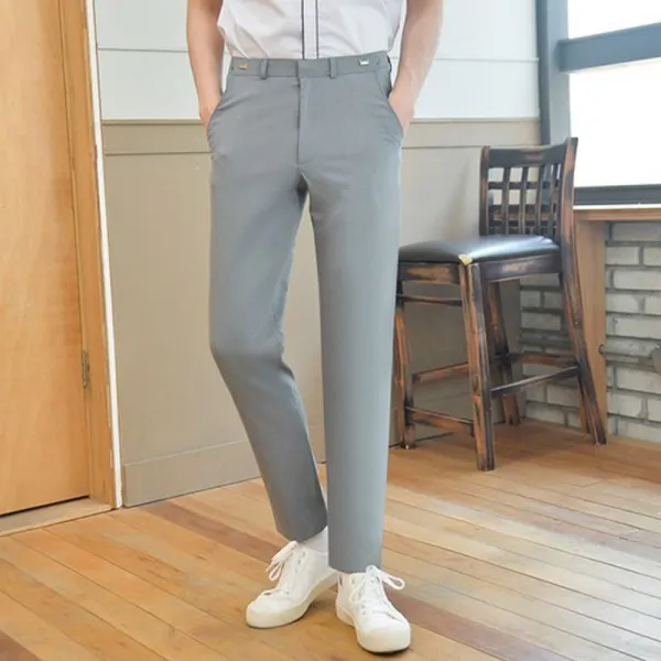 교복몰 남아용 허리조절 스판 교복 하복 바지